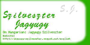 szilveszter jagyugy business card